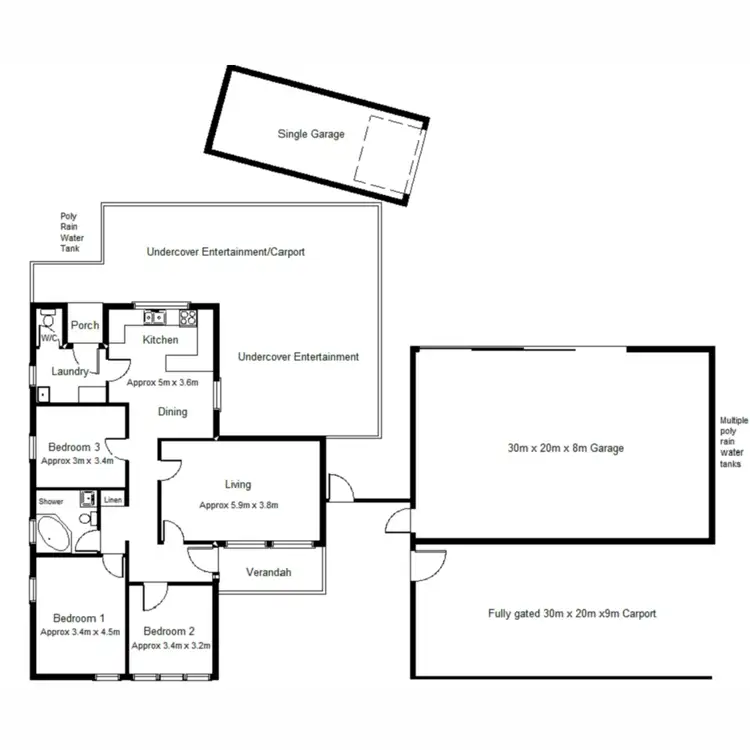 Floorplan of Homely house listing, 16 Ridgeway Avenue, Port Augusta SA 5700