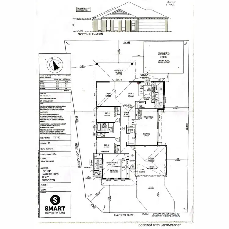 Floorplan of Homely house listing, 44 Harbeck Drive, Kealy WA 6280