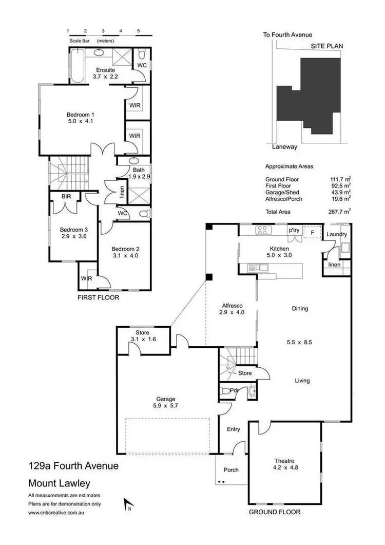 Floorplan of Homely house listing, 129a Fourth Avenue, Mount Lawley WA 6050