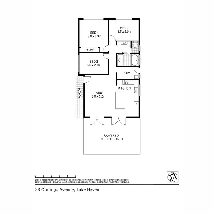 Floorplan of Homely house listing, 28 Ourringo Avenue, Lake Haven NSW 2263