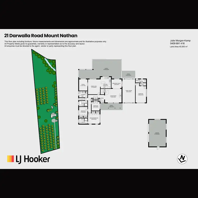 Floorplan of Homely house listing, 21 Darwalla Road, Mount Nathan QLD 4211