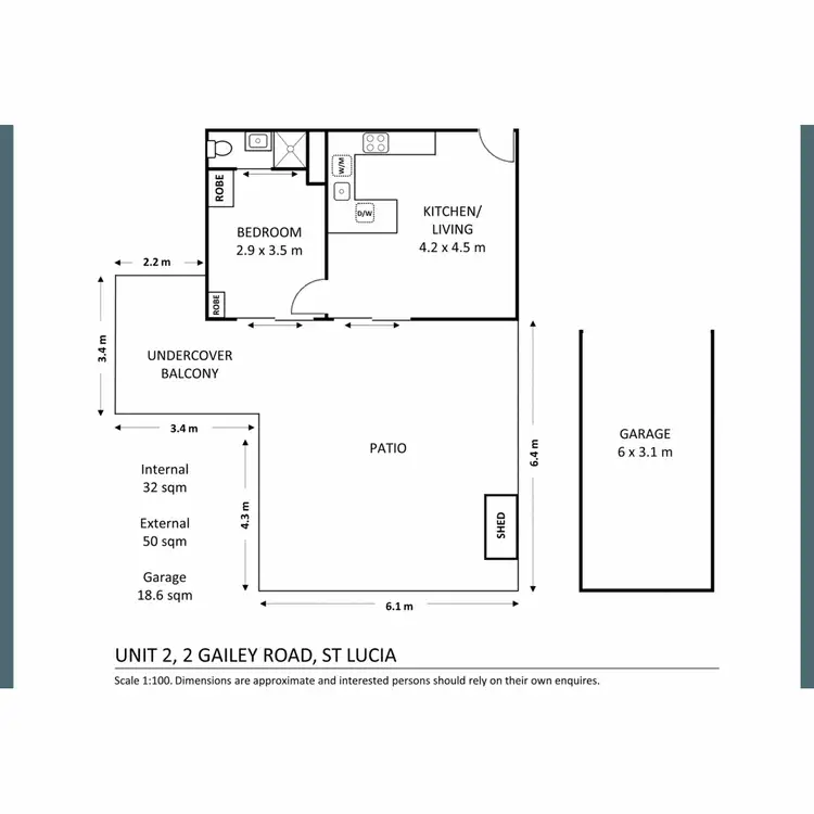 Floorplan of Homely apartment listing, 102/2 Gailey Road, St Lucia QLD 4067