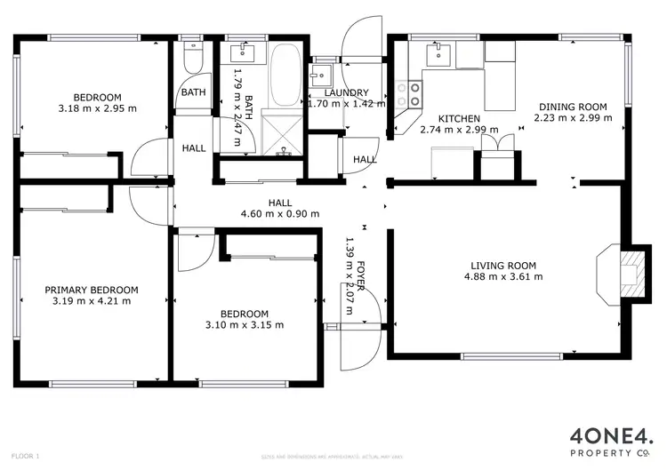 Floorplan of Homely house listing, 8 Horfield Court, Bagdad TAS 7030