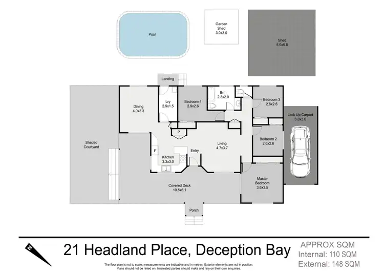 Floorplan of Homely house listing, 21 Headland Place, Deception Bay QLD 4508