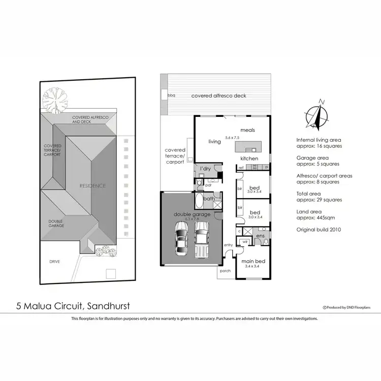 Floorplan of Homely house listing, 5 Malua Circuit, Sandhurst VIC 3977