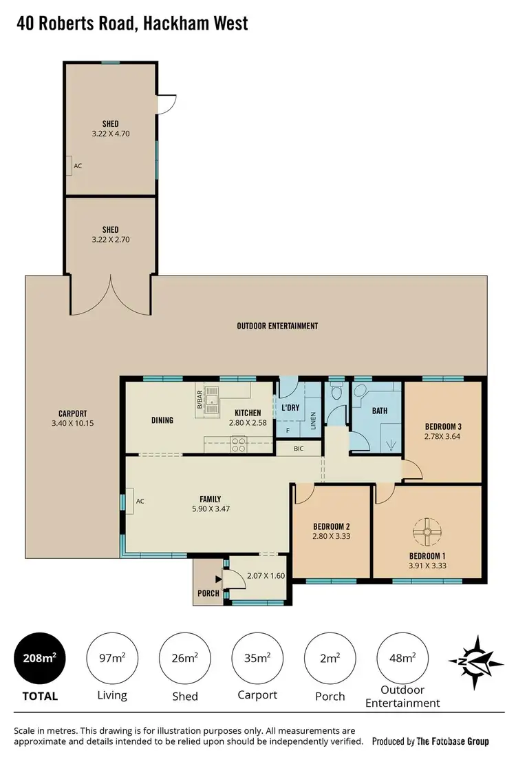 Floorplan of Homely house listing, 40 Roberts Road, Hackham West SA 5163