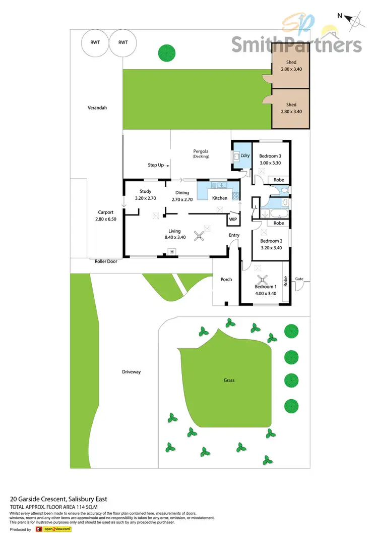 Floorplan of Homely house listing, 20 Garside Crescent, Salisbury East SA 5109
