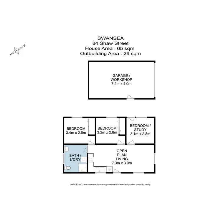 Floorplan of Homely house listing, 4 Shaw Street, Swansea TAS 7190