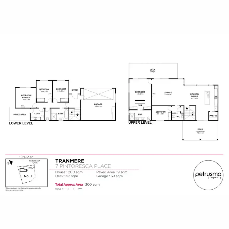 Floorplan of Homely house listing, 7 Pintoresca Place, Tranmere TAS 7018