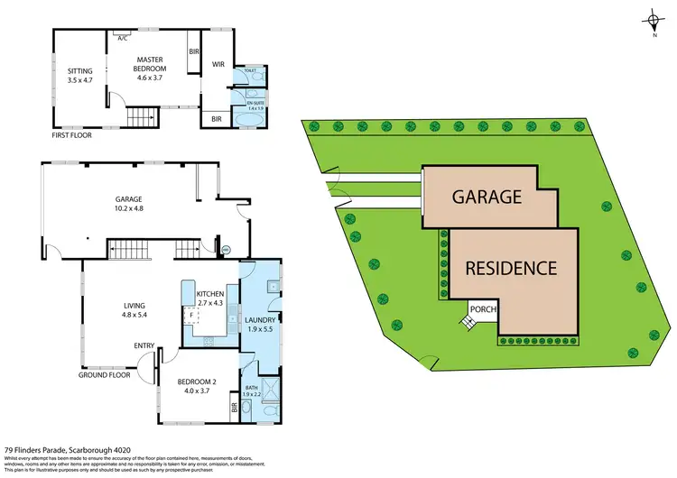 Floorplan of Homely house listing, 79 Flinders Parade, Scarborough QLD 4020