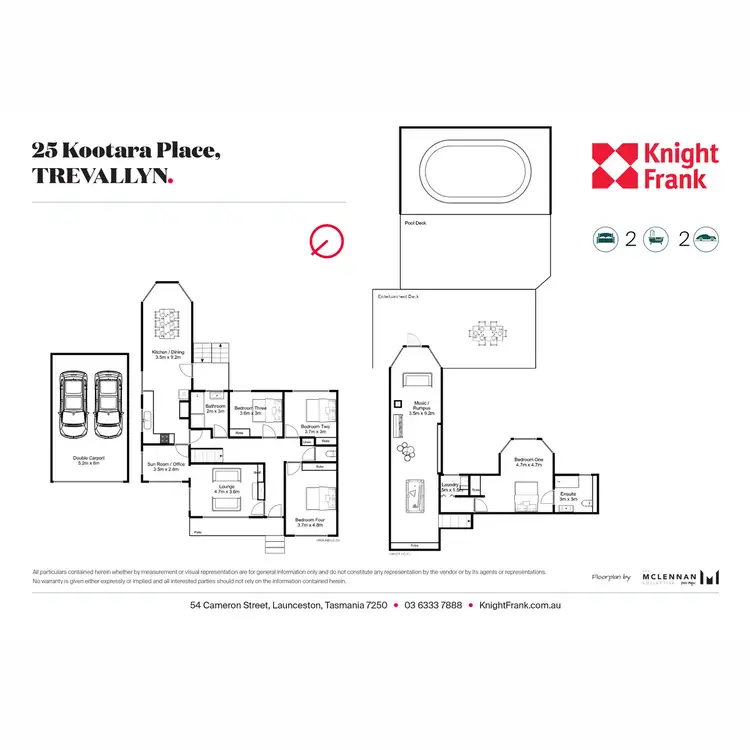 Floorplan of Homely house listing, 25 Kootara Place, Trevallyn TAS 7250