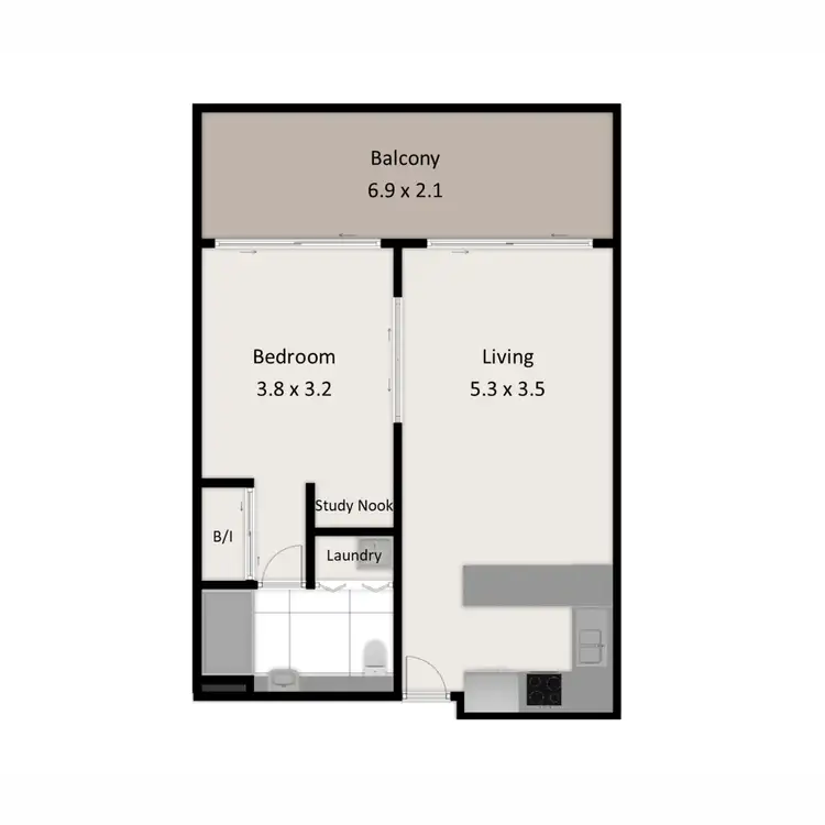 Floorplan of Homely apartment listing, 3/251 Gregory Terrace, Spring Hill QLD 4000
