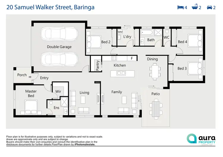 Floorplan of Homely house listing, 20 Samuel Walker Street, Baringa QLD 4551