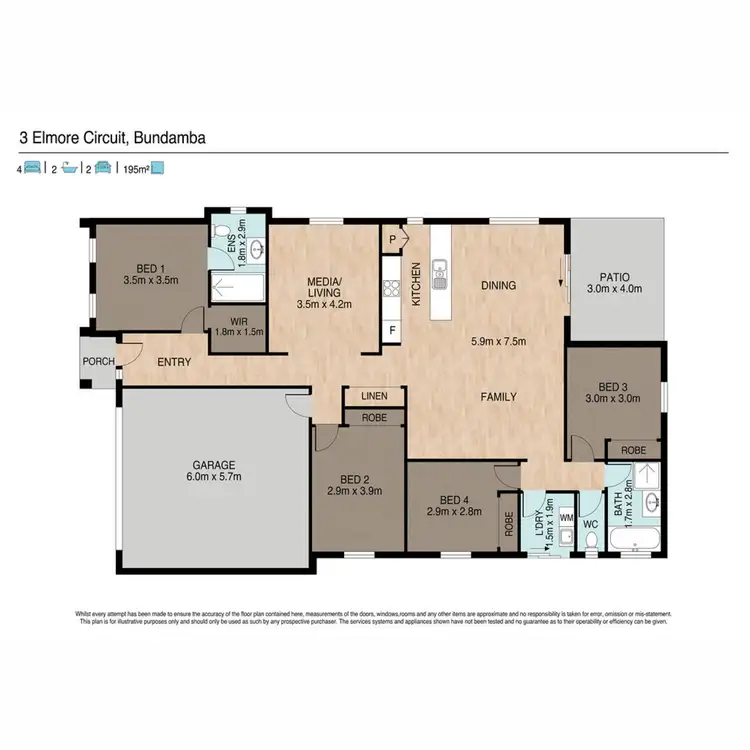 Floorplan of Homely house listing, 3 Elmore Court, Bundamba QLD 4304
