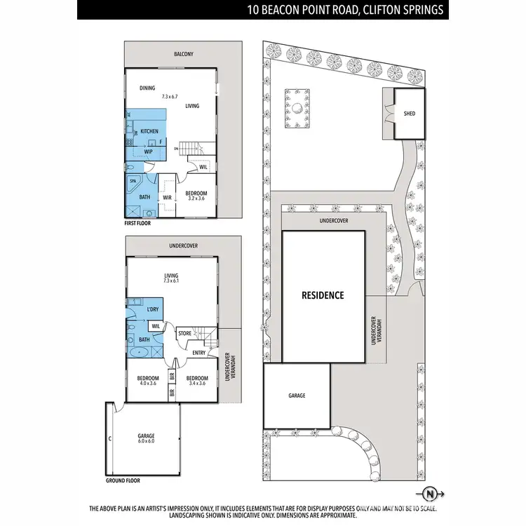 Floorplan of Homely house listing, 10 Beacon Point Road, Clifton Springs VIC 3222