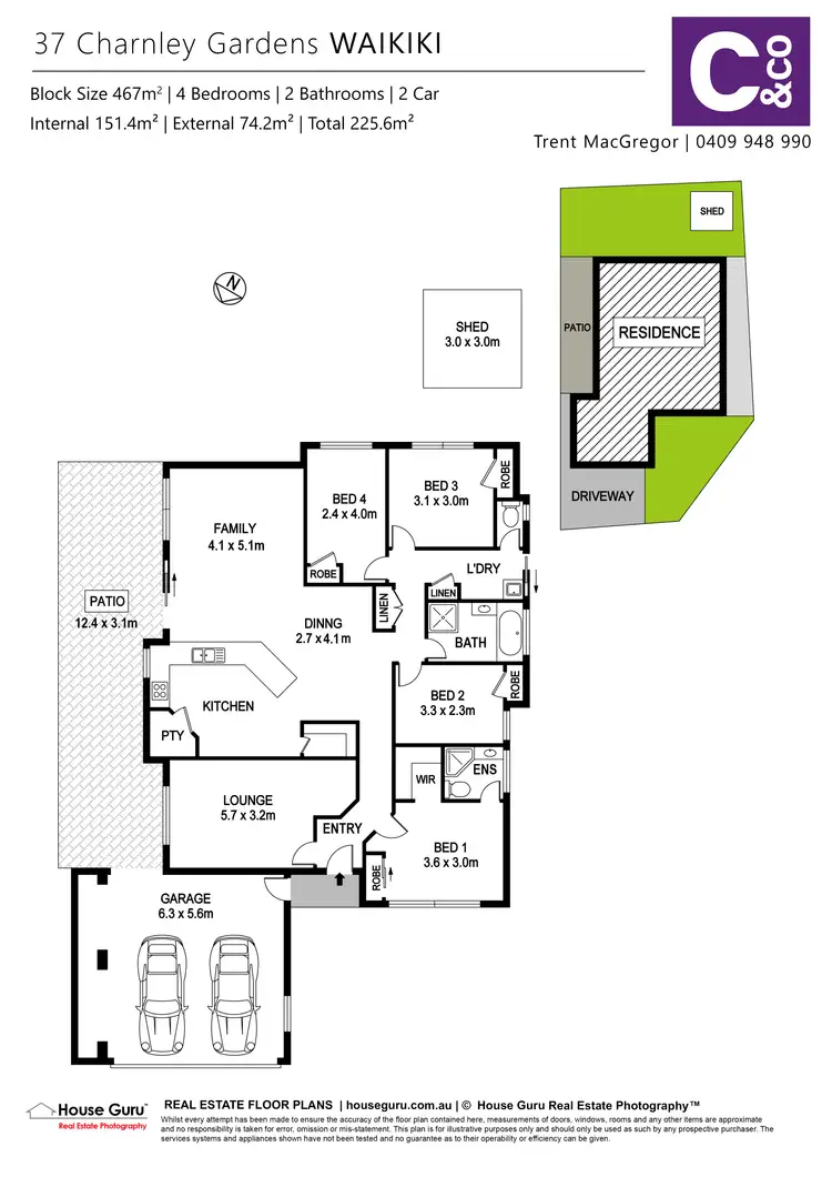 Floorplan of Homely house listing, 37 Charnley Gardens, Waikiki WA 6169