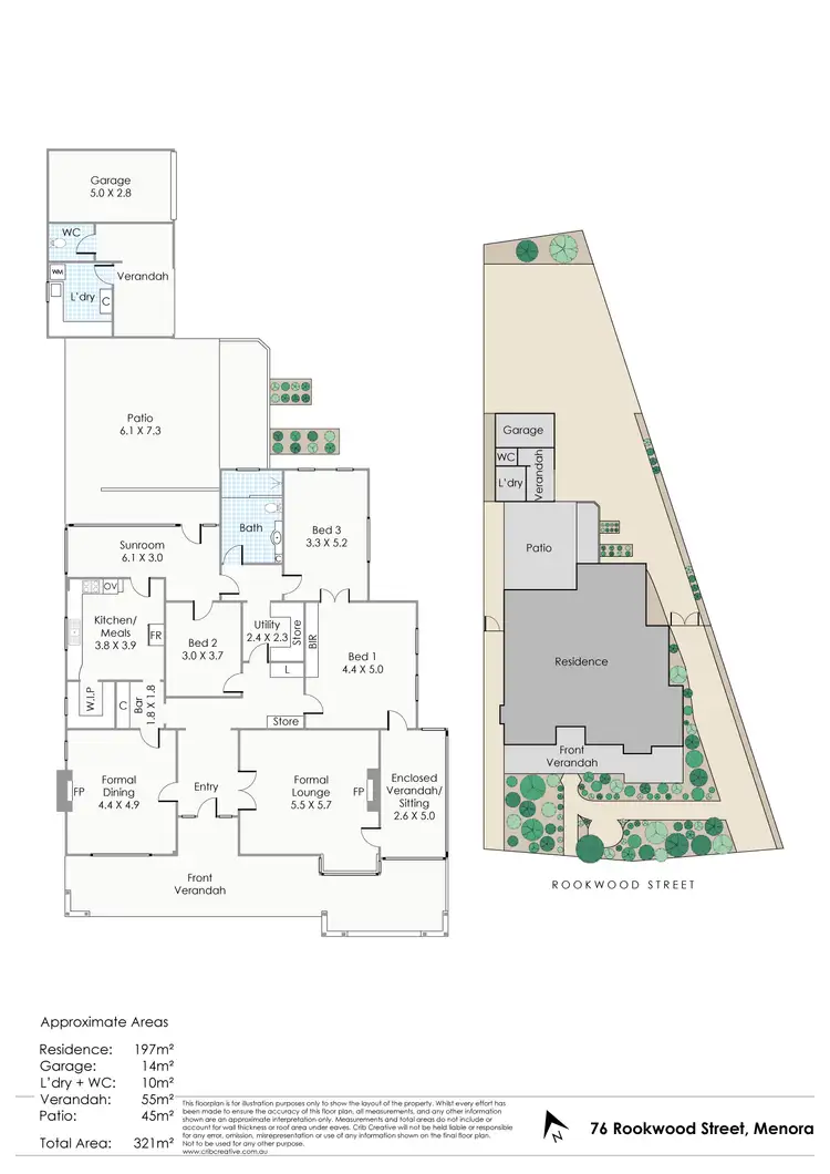 Floorplan of Homely house listing, 76 Rookwood Street, Menora WA 6050