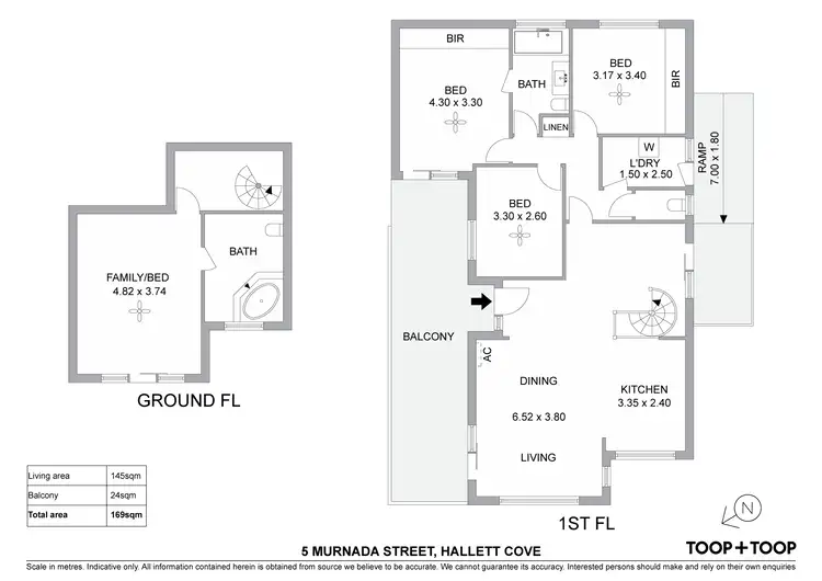 Floorplan of Homely house listing, 5 Murnada Street, Hallett Cove SA 5158