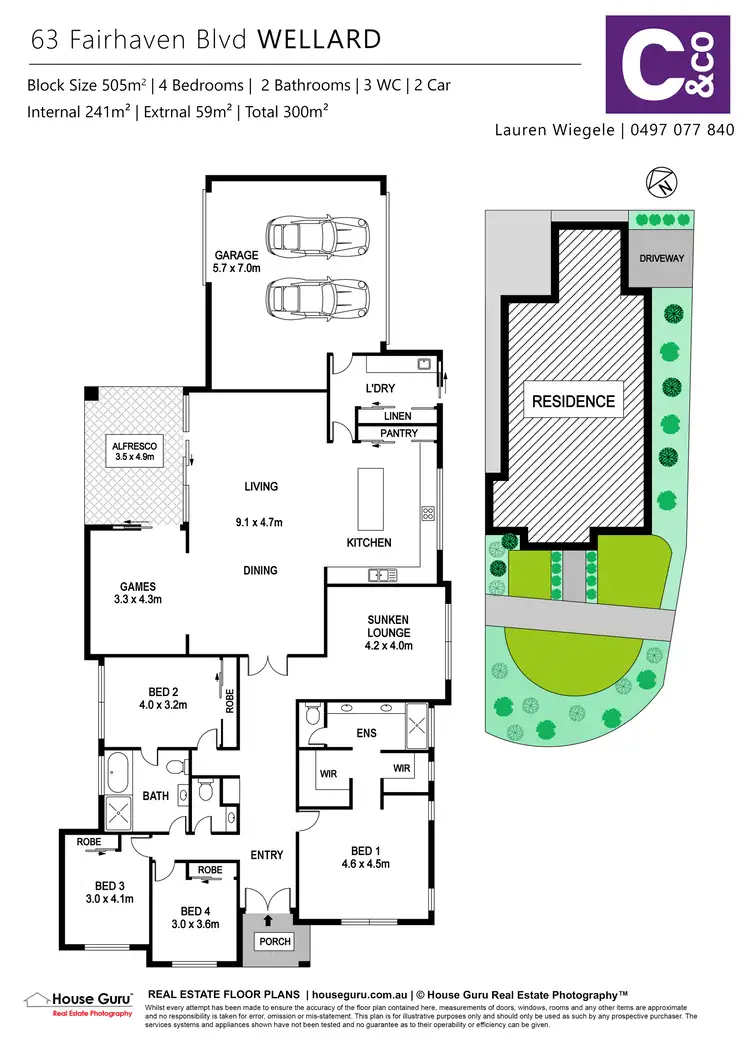 Floorplan of Homely house listing, 63 Fairhaven Boulevard, Wellard WA 6170