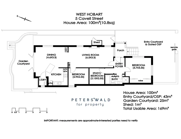 Floorplan of Homely house listing, 5 Cavell Street, West Hobart TAS 7000