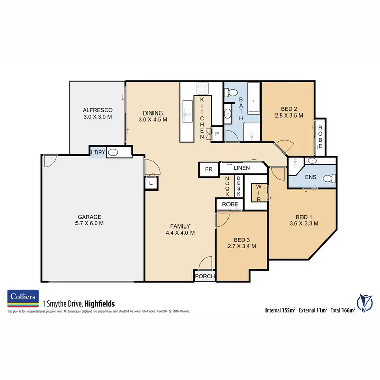 Floorplan of Homely house listing, 1 Smythe Drive, Highfields QLD 4352