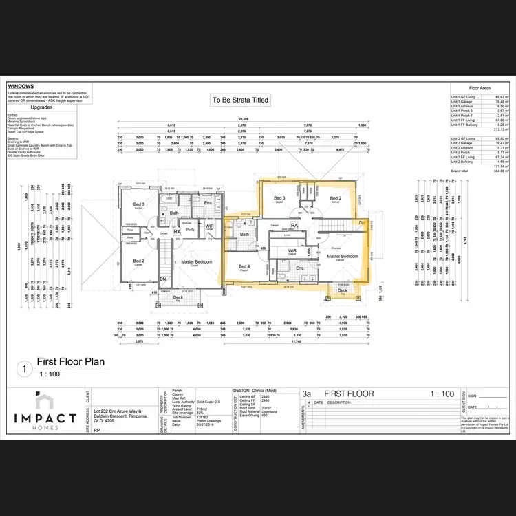 Floorplan of Homely semi-detached listing, 1/54 Azure Way, Pimpama QLD 4209