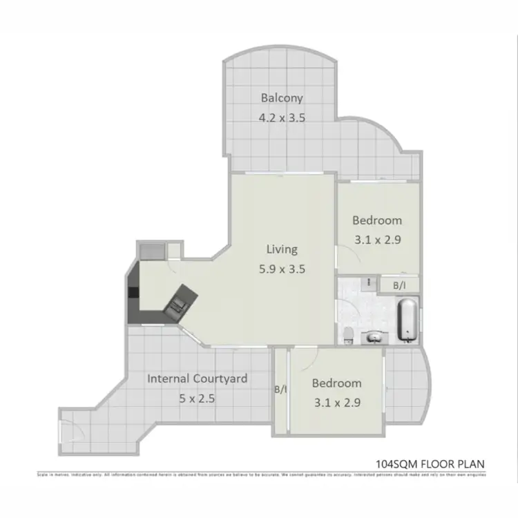 Floorplan of Homely apartment listing, 8/40 Sedgebrook Street, Spring Hill QLD 4000