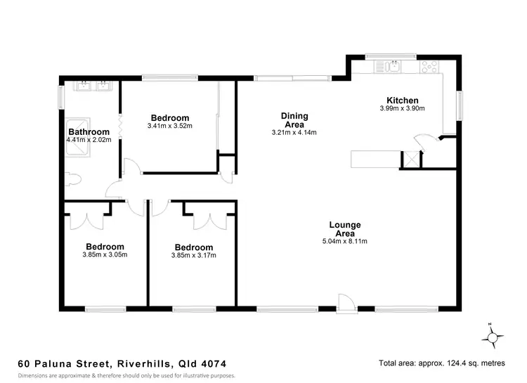 Floorplan of Homely house listing, 60 Paluna Street, Riverhills QLD 4074