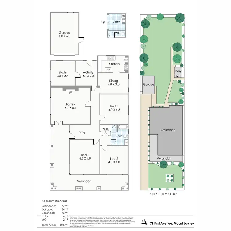 Floorplan of Homely house listing, 71 First Avenue, Mount Lawley WA 6050