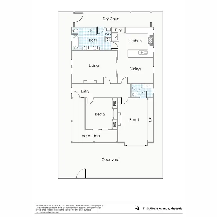 Floorplan of Homely house listing, 11 St Albans Avenue, Highgate WA 6003