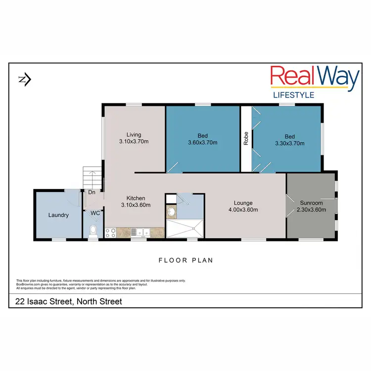 Floorplan of Homely house listing, 22 Isaac Street, North Toowoomba QLD 4350