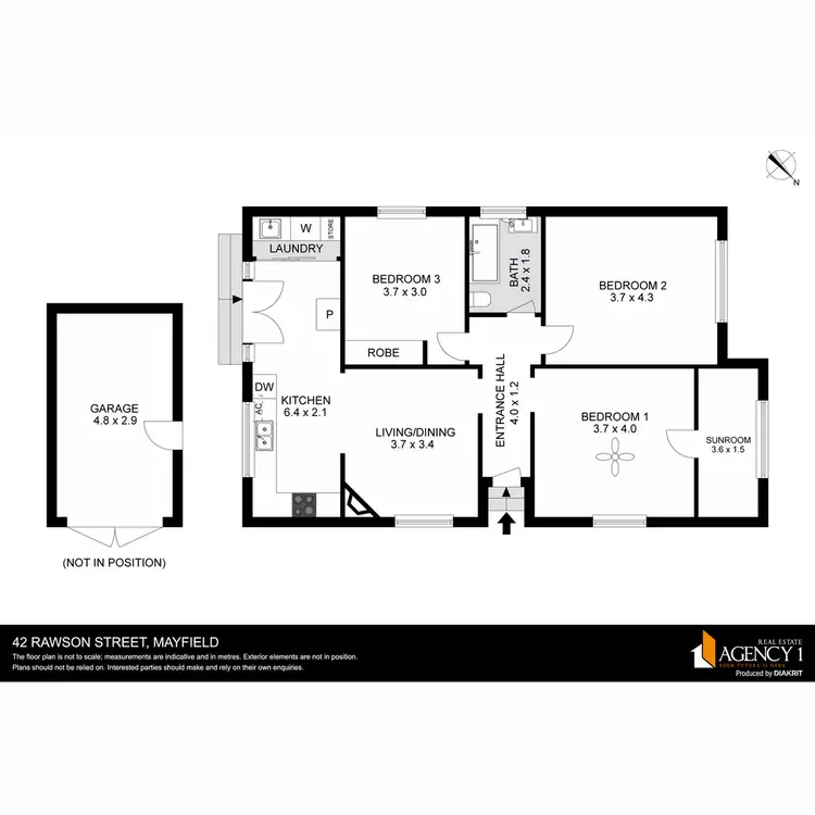 Floorplan of Homely house listing, 42 Rawson Street, Mayfield NSW 2304