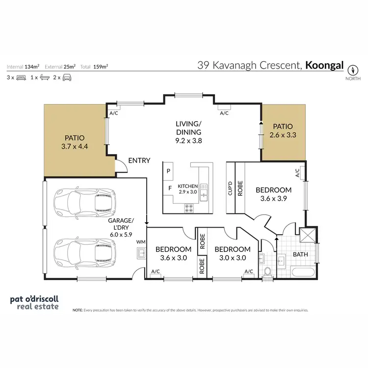 Floorplan of Homely house listing, 39 Kavanagh Crescent, Koongal QLD 4701