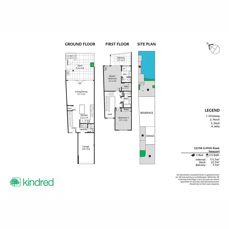Floorplan of Homely unit listing, 23/156 Griffith Road, Newport QLD 4020