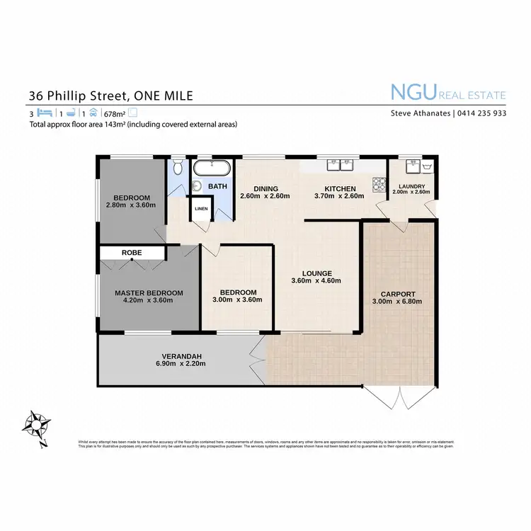 Floorplan of Homely house listing, 36 Phillip Street, One Mile QLD 4305