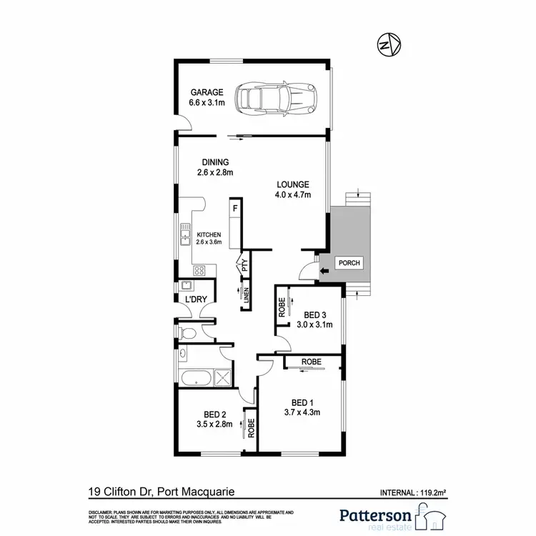 Floorplan of Homely house listing, 19 Clifton Drive, Port Macquarie NSW 2444