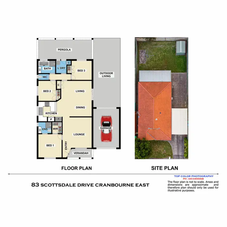 Floorplan of Homely house listing, 83 Scotsdale Drive, Cranbourne East VIC 3977