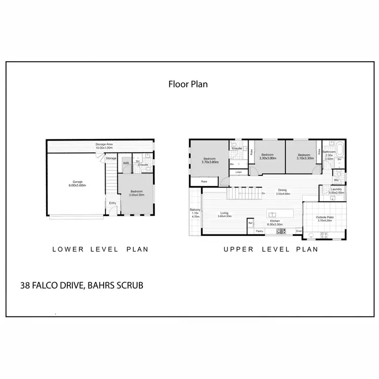 Floorplan of Homely house listing, 38 Falco Drive, Bahrs Scrub QLD 4207