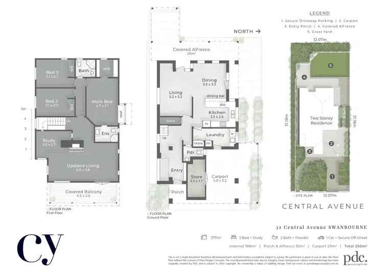 Floorplan of Homely house listing, 32 Central Avenue, Swanbourne WA 6010