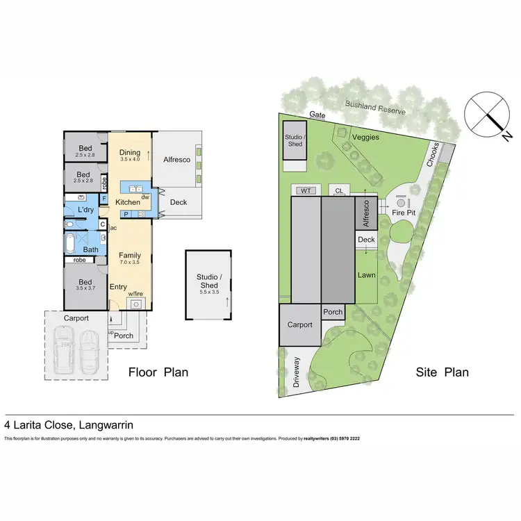 Floorplan of Homely house listing, 4 Lirata Close, Langwarrin VIC 3910