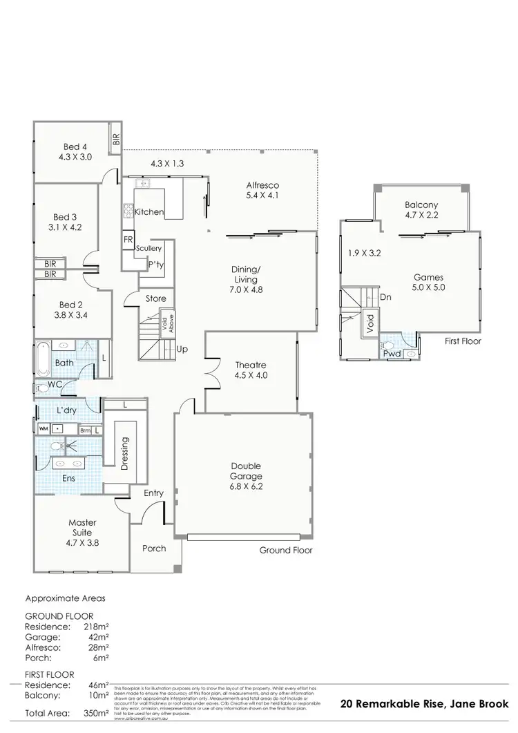 Floorplan of Homely house listing, 20 Remarkable Rise, Jane Brook WA 6056