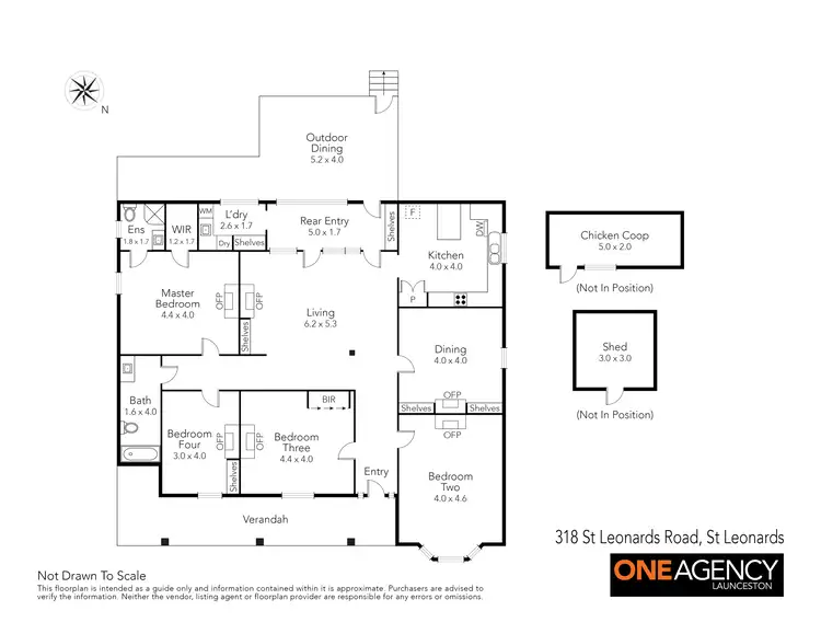 Floorplan of Homely house listing, 318 St Leonards Road, St Leonards TAS 7250
