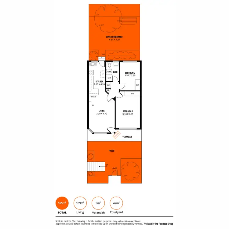 Floorplan of Homely unit listing, 2/354 Greenhill Road, Glenside SA 5065