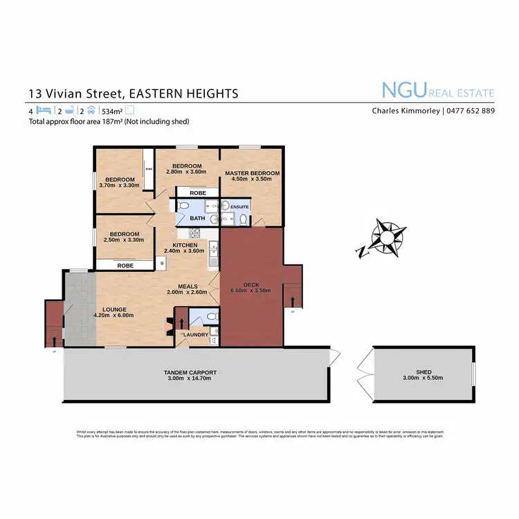 Floorplan of Homely house listing, 13 Vivian Street, Eastern Heights QLD 4305