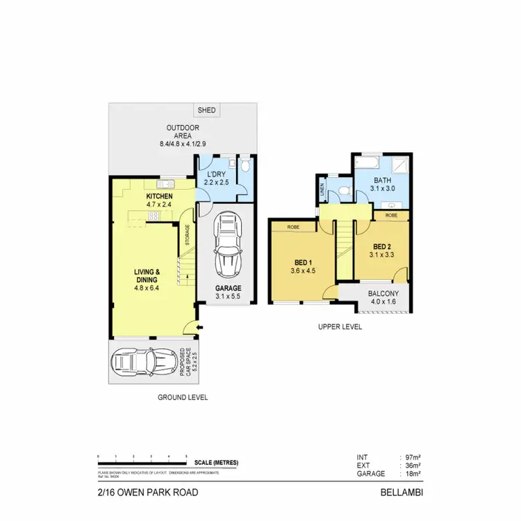 Floorplan of Homely townhouse listing, 2/16 Owen Park Road, Bellambi NSW 2518