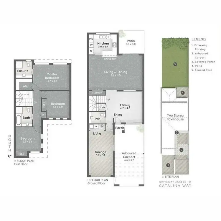 Floorplan of Homely townhouse listing, 82/2 Catalina Way, Upper Coomera QLD 4209