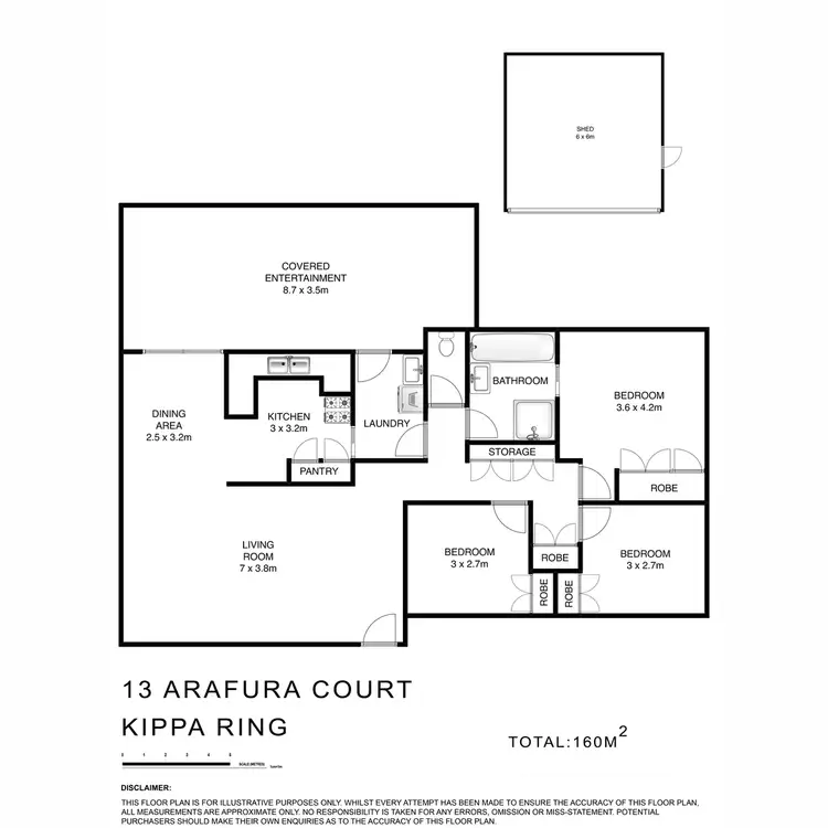Floorplan of Homely house listing, 13 Arafura Court, Kippa-Ring QLD 4021
