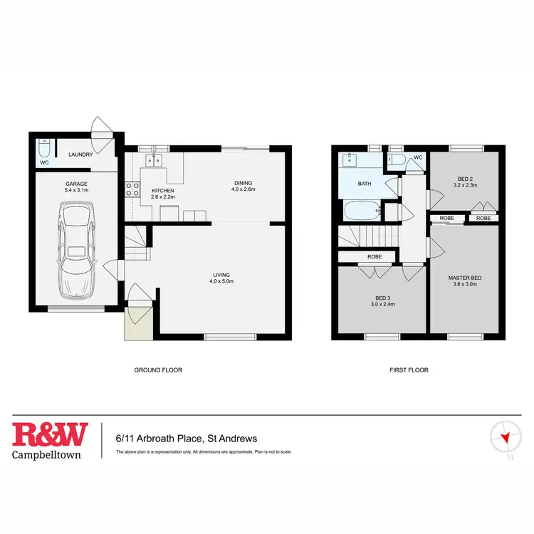 Floorplan of Homely townhouse listing, 6/11 Arbroath Place, St Andrews NSW 2566