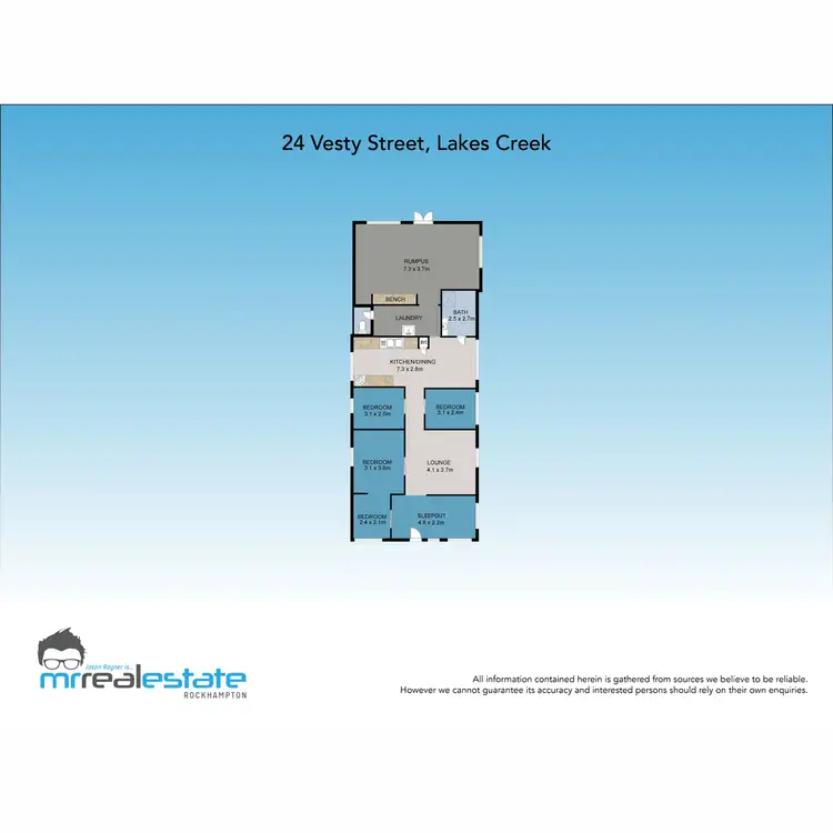 Floorplan of Homely house listing, 24 Vesty Street, Lakes Creek QLD 4701