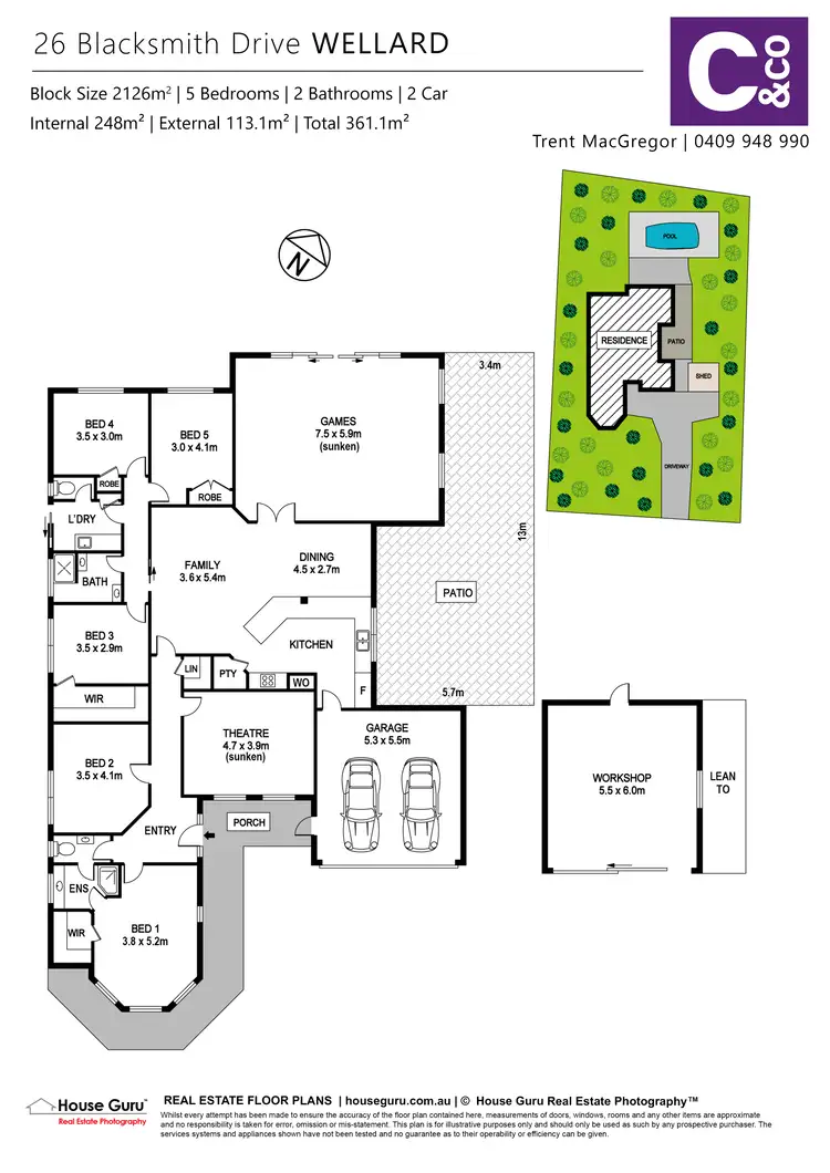 Floorplan of Homely house listing, 26 Blacksmith Drive, Wellard WA 6170